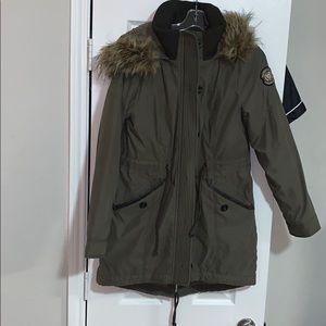Abercrombie Sherpa-lined military parka